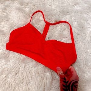 Lorna Jane Hot Red ♥️ Sports Bra XS/S Racerback T strap style